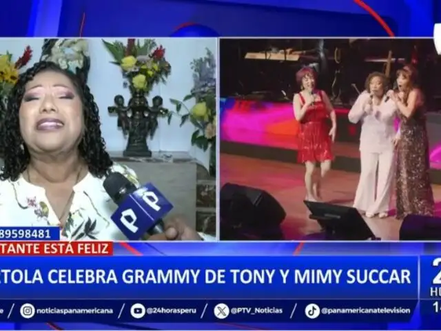 Bartola celebra Grammy de Tony y Mimy Succar: "Me siento como si estuviéramos ganando la Eliminatoria"