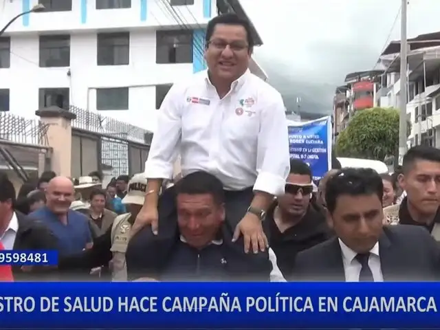 Ministro de Salud hace campaña política en Cajamarca