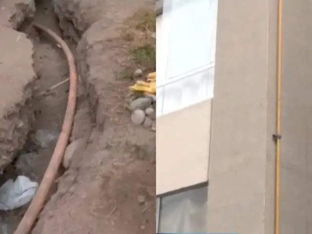 Vecinos denuncian obra de gas inconclusa en condominio de Chorrillos: llevan esperando 4 años