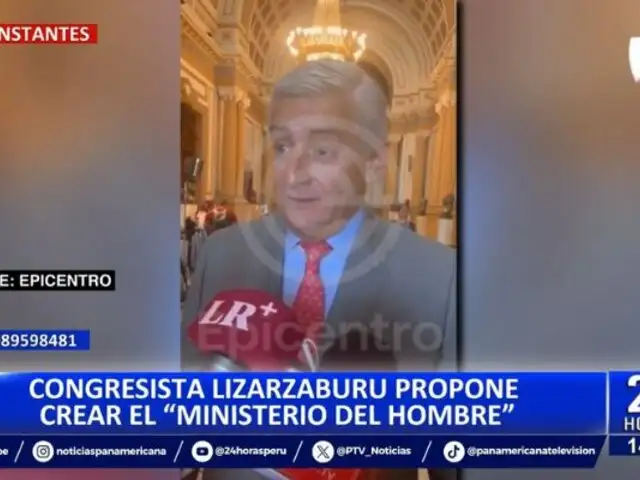 Congresista Lizarzaburu propone crear "Ministerio del Hombre": "¿No somos iguales?"