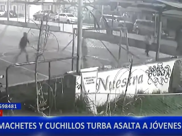 Cusco: delincuentes con machetes y cuchillos asalta a jóvenes en losa deportiva