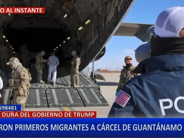 EE. UU. envía primer vuelo de migrantes indocumentados a Guantánamo