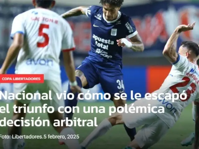 Prensa paraguaya muestra su descontento tras el empate entre Alianza Lima y Nacional