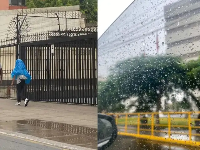 Se registran lluvias en diversos distritos de Lima Metropolitana