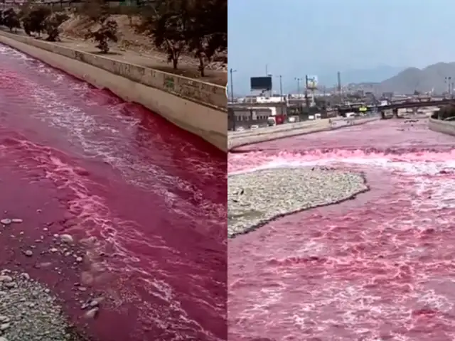 ¿Por qué el río Rímac se tiñó de color rojo? Ministerio Público investigará las causas