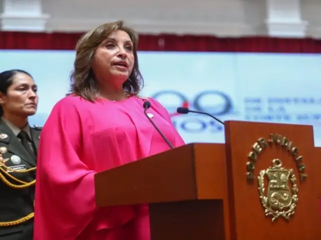 Dina Boluarte: "Los magistrados no deben permitir la politización del Poder Judicial"