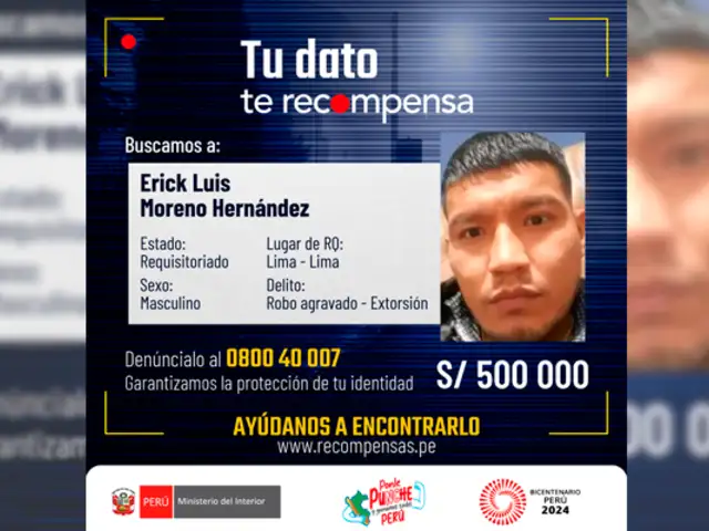 Delincuente buscado por el Mininter se burla de las autoridades: