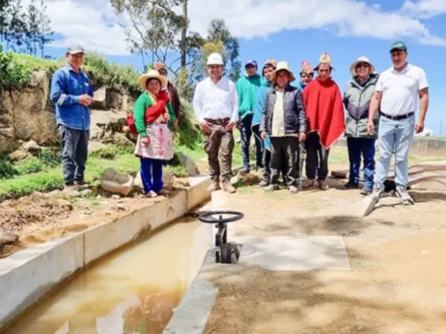 Midagri entrega canal y reservorio en Cerro Mashín que beneficiará a más de 2000 pobladores