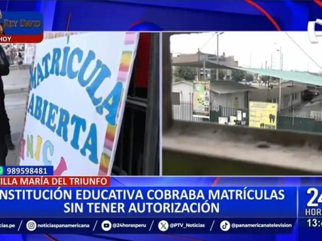 Detectan colegio ilegal en VMT: cobraban S/160 de matrícula y no tenían autorización