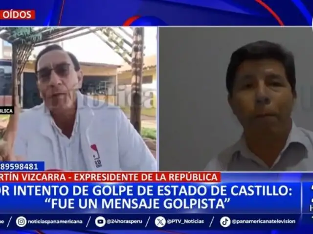 Vizcarra defiende a Pedro Castillo: "No dio un golpe de Estado, fue un mensaje golpista"