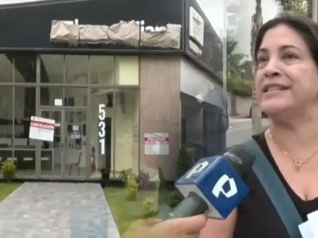 Vecinos protestan por construcción de un edificio de 8 pisos en Surco