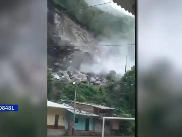 Derrumbe casi sepulta un caserío en Jaén tras intensas lluvias