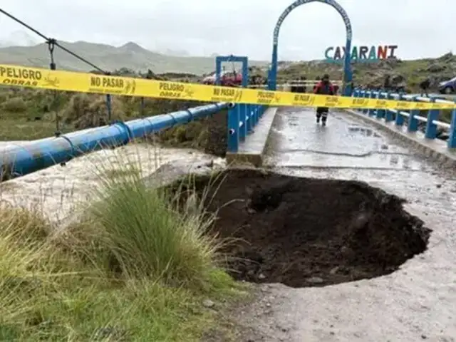 Arequipa: clausuran puente tras severos daños en su estructura por incremento de caudal de río