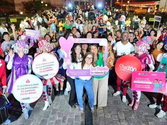 En el Día del Amor y la Amistad: parejas participaron en la campaña “San Valentín sin Violencia”