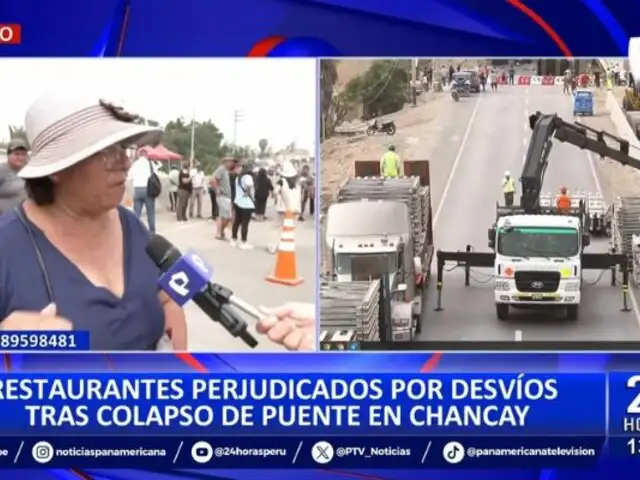 Restaurantes perjudicados por desvíos tras colapso de puente Chancay