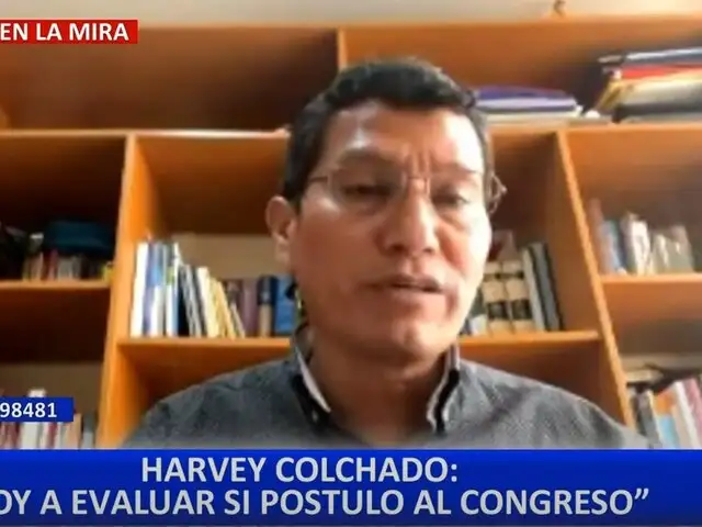 Harvey Colchado evalúa su postulación al Congreso en 2026: “Lo voy a pensar”