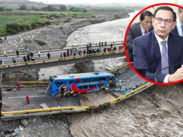 Gobierno de Martín Vizcarra fue informado sobre necesidad de reconstrucción del puente Chancay