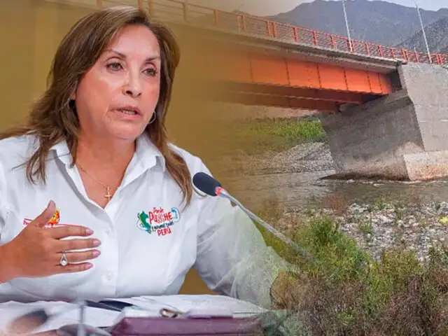 Dina Boluarte hace un llamado a las autoridades para supervisar todos los puentes del Perú