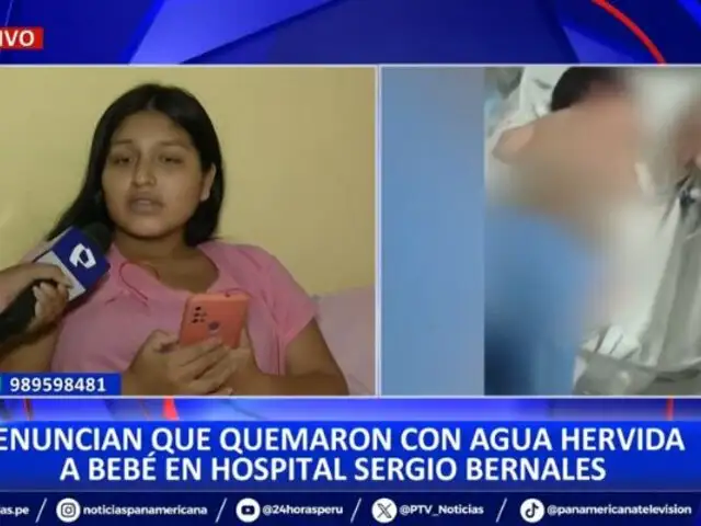 Bebé recién nacido es quemado con agua hirviendo en hospital Sergio Bernales