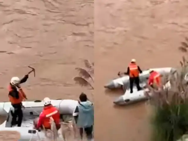 Accidente en río Mantaro: Caudal dificulta la búsqueda de los cinco desaparecidos