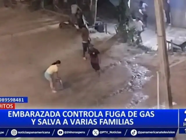 Iquitos: Mujer embarazada controla fuga de gas y salva a varias familias