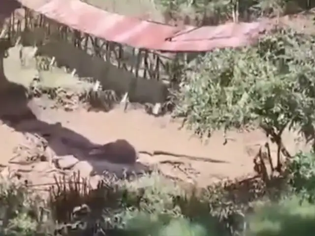 Cientos de pobladores aislados en Chachapoyas: colapsa puente peatonal sobre el río Guabayacu