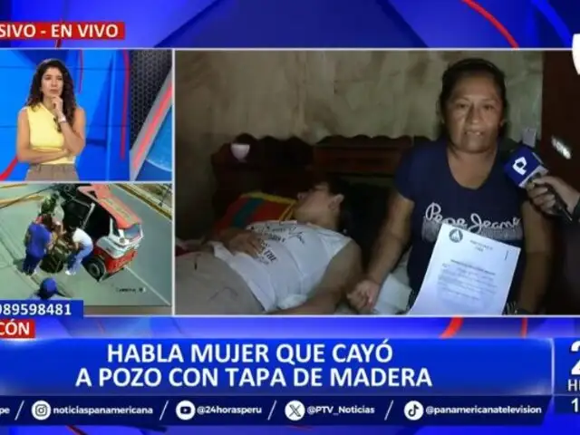 Madre de mujer que cayó a pozo con tapa de madera pide a empresa costear los gastos médicos