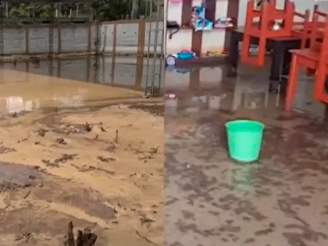 Lluvias torrenciales inundaron colegio poniendo en riesgo el inicio del año escolar 2025