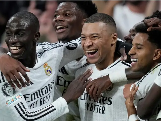 Triplete de Mbappé y clasificación del Madrid a octavos de la Champions