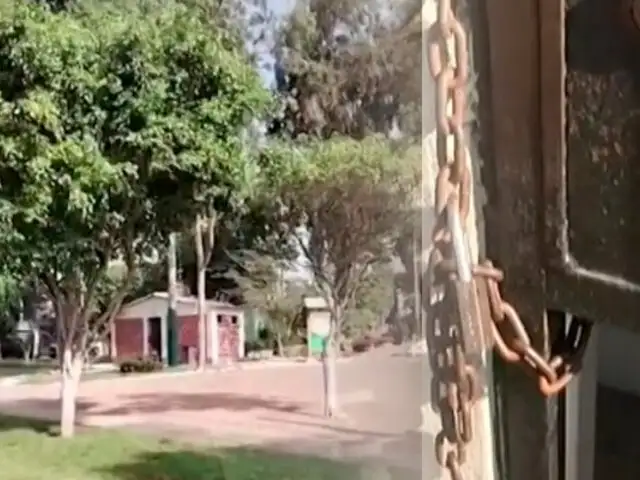 La Molina: vecinos aseguran que alcalde habría cambiado el candado del baño de un parque