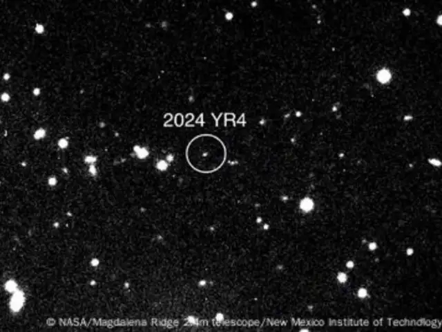 La NASA reduce a 1.5% la probabilidad de impacto del asteroide 2024 YR4 con la Tierra