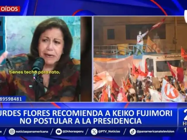 Lourdes Flores recomienda a Keiko Fujimori no postular a la Presidencia: "Anda al Senado"