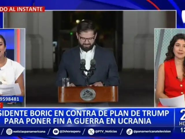 Gabriel Boric cuestiona plan de Trump para poner fin a la guerra en Ucrania: "Es inaceptable"