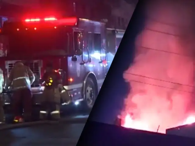 Vecinos de La Victoria alarmados por incendio en una vivienda de 4 pisos