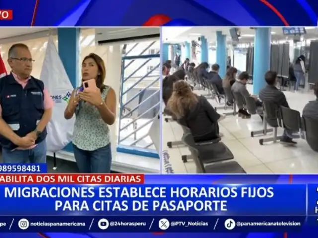 Migraciones establece horarios fijos para citas de pasaporte