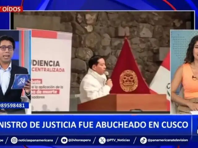 Ministro Eduardo Arana es abucheado en Cusco tras mencionar a Dina Boluarte