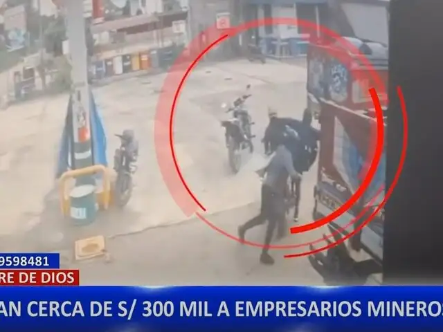 Delincuentes armados roban cerca de 300 mil soles a grupo de empresarios