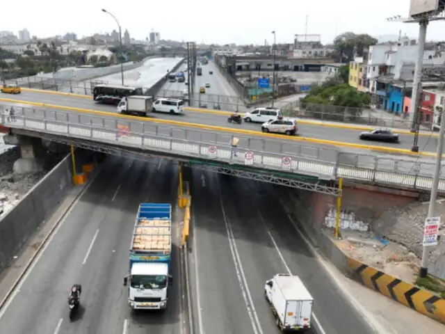 Puente Ricardo Palma: restablecen tránsito en Vía Evitamiento tras caída de estructura metálica