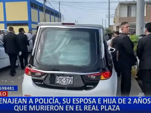 Trujillo: Dan último adiós a policía, esposa e hija fallecidos en accidente de Real Plaza