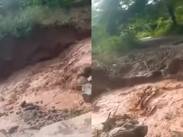 Derrumbes rompieron tuberías y dejaron a cientos de familias sin agua potable en Chanchamayo