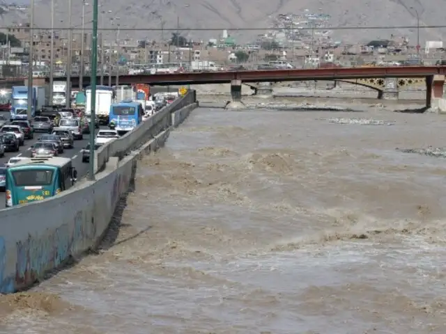 Senamhi alerta sobre incremento del caudal de los ríos Rímac y Chillón tras intensas lluvias