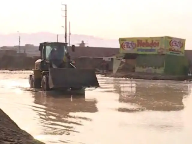 Así se encuentra ingreso a Pucusana tras desborde de río Chilca