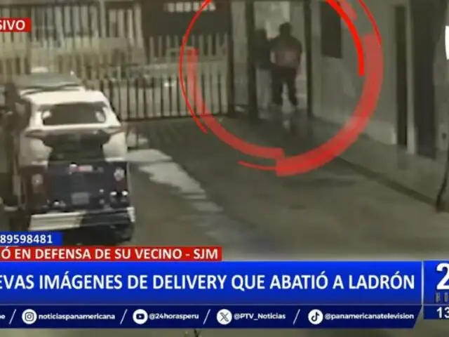 Imágenes exclusivas: Delivery que mató a delincuente habría actuado en defensa de vecino