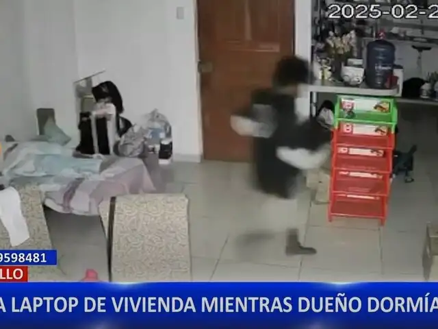 Trujillo: Delincuente roba laptop mientras dueño dormía profundamente