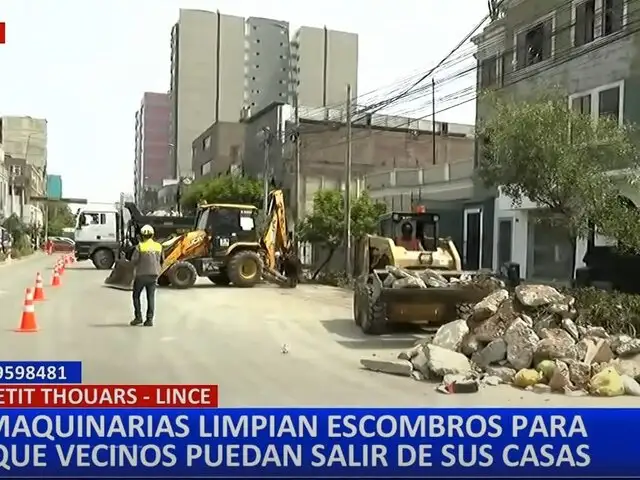 Vecinos de Lince despiertan con veredas destruidas por inicio inesperado de obras en Av. Petit Thouars