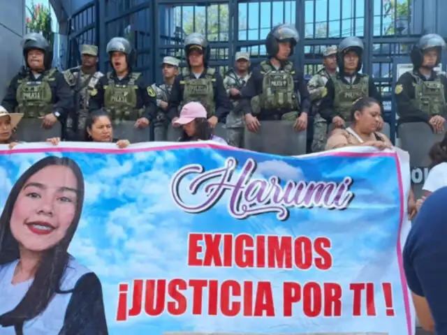 Real Plaza Trujillo: Familiares de Harumi Carbajal realizan plantón frente a Fiscalía para exigir justicia