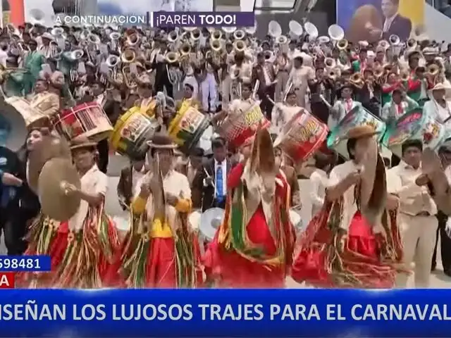 Música, danzas y vestuarios deslumbran en el inicio del Carnaval de Oruro 2025