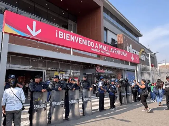 Intervienen Mall Aventura de San Juan de Lurigancho por temas de seguridad