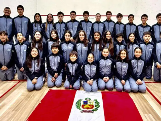 Delegación peruana de squash logra 12 medallas en Sudamericano Juvenil de Ecuador