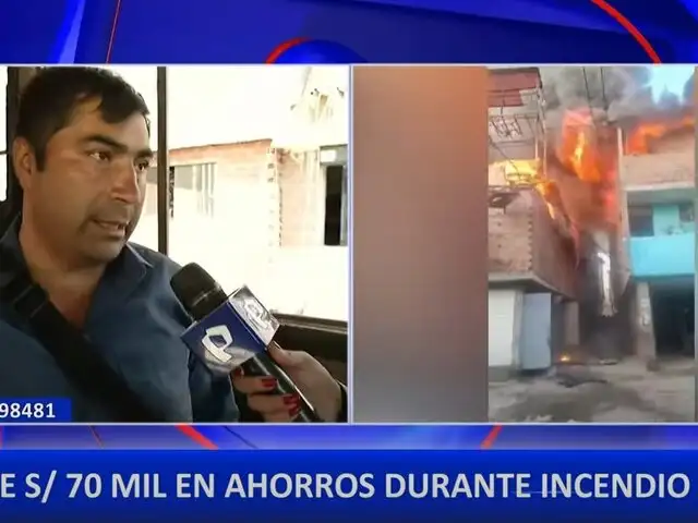 Rímac: Comerciante pierde 70 mil soles en mercadería tras incendio en Cantagallo